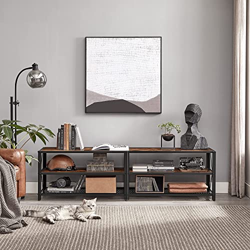 VASAGLE Rustic TV Stand for 75-Inch TVs