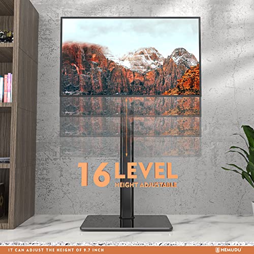 Swivel Floor TV Stand for 19-43" TVs, Black