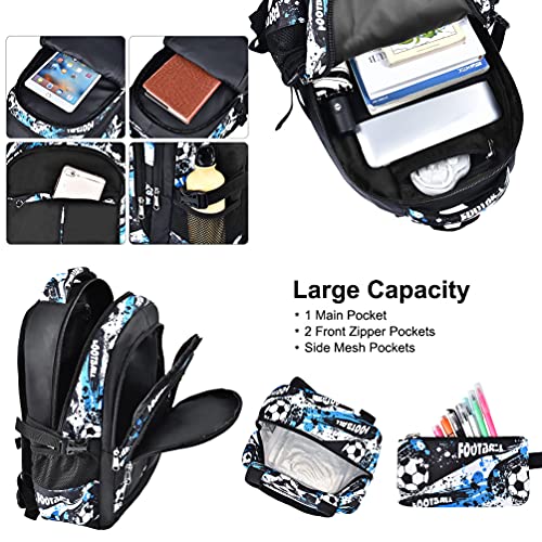 OOPOR Waterproof Kids Backpack Set with Lunch Bag