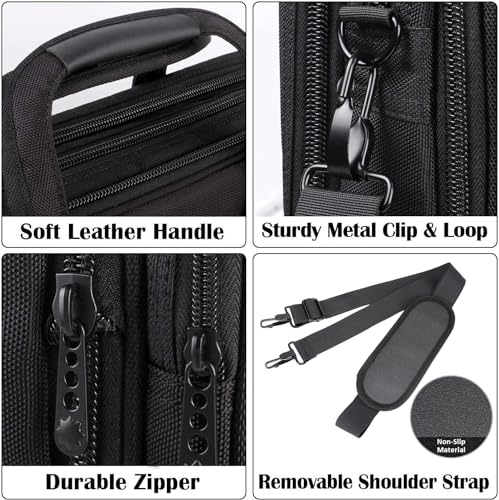 Mancro 17-Inch Expandable Waterproof Laptop Messenger Bag