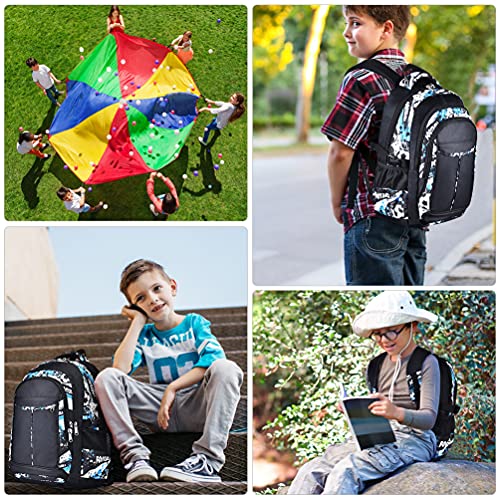 OOPOR Waterproof Kids Backpack Set with Lunch Bag