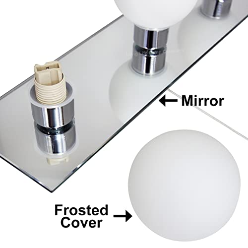 Mini Globe Bathroom Mirror Light with Pull Cord
