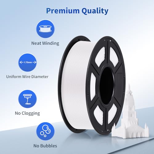 ANYCUBIC 1.75mm White PLA 3D Printer Filament
