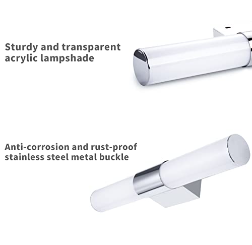 Modern 15.74" LED Vanity Mirror Light, Waterproof