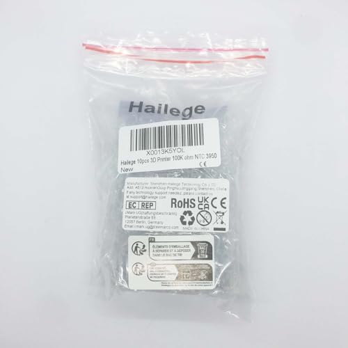 Hailege 10pcs NTC 3950 Thermistor Sensors for 3D Printers