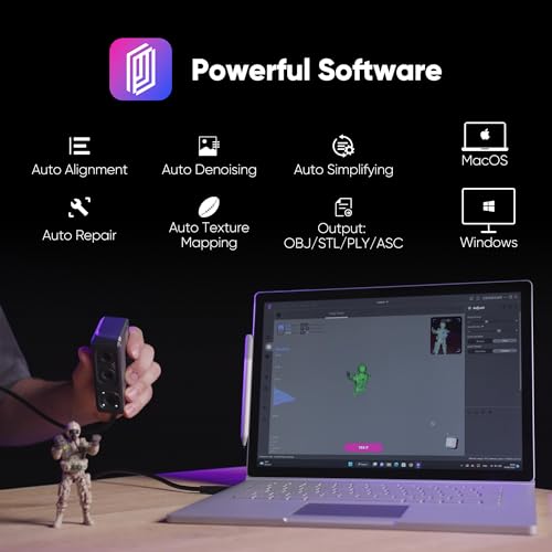 3DMakerpro Handheld 3D Scanner with Precision Lens