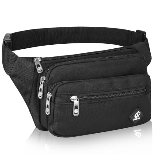 Waterproof Fanny Pack with Adjustable Belt - Black