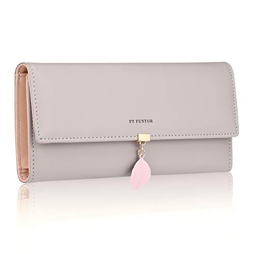 RFID Blocking PU Leather Wallet with Coin Pocket
