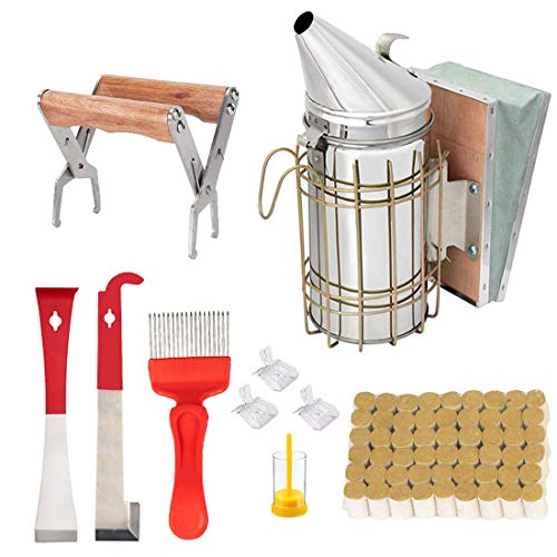 Complete Beekeeping Tool Set with Smoker and Accessories
