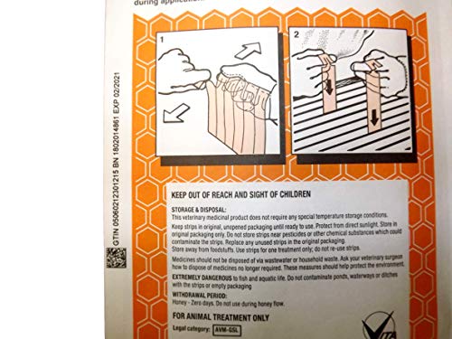Apistan Varroa Control Strips - Pack of 10