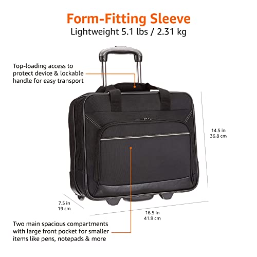 Amazon Basics 16-Inch Laptop Bag with Wheels