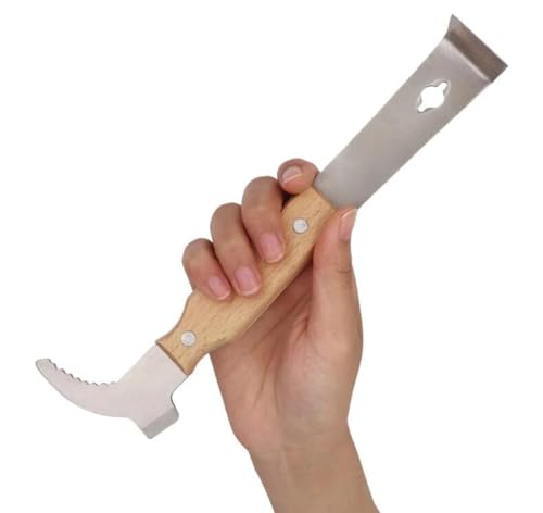 Stainless Steel Bee Hive Scraper with Wooden Handle