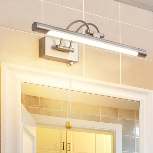 LED Wall Sconce Bathroom Mirror Light, Adjustable Arm