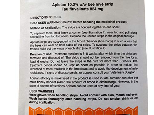 Apistan Varroa Control Strips - Pack of 10