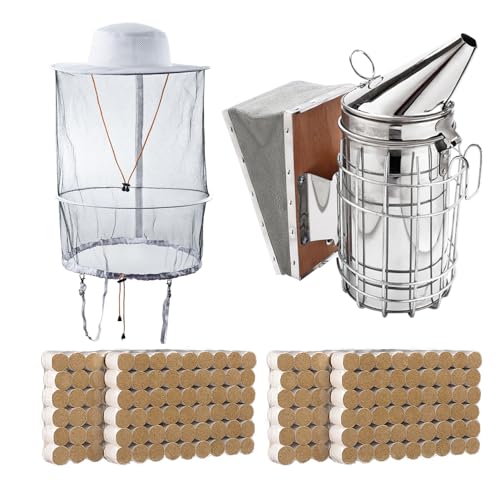 Complete Beekeeping Tools Kit with Smoker & Veil