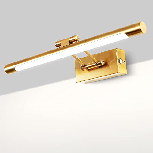 Brass Dimmable LED Bathroom Mirror Wall Light