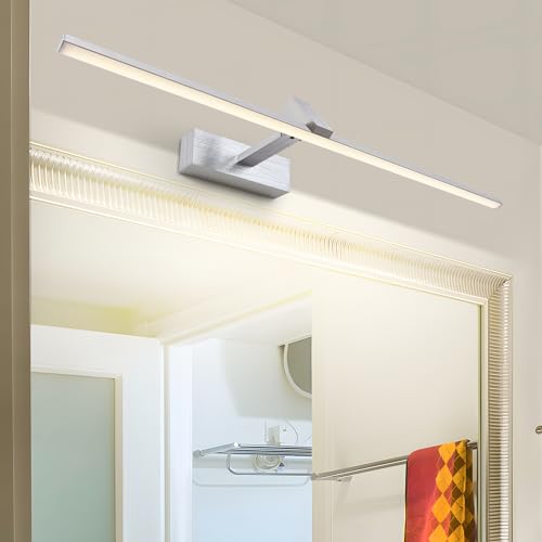 Modern 60CM LED Bathroom Mirror Lamp in Silver