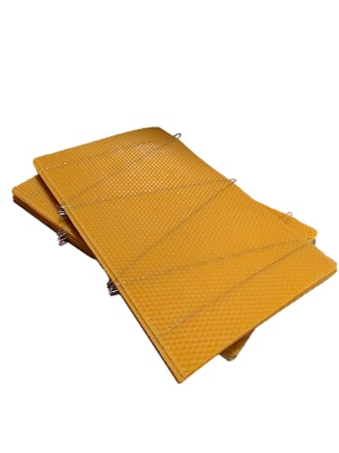 Wired Brood Foundation Sheets for Beekeeping - 10 Pack