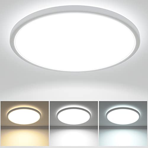 28W Waterproof LED Ceiling Light with 3 Color Temps