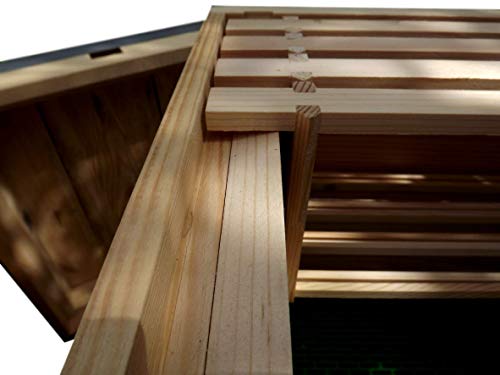 British National Beehive with Two Supers, Solid Pine