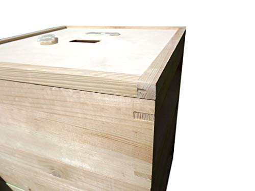 British National Beehive with Two Supers, Solid Pine