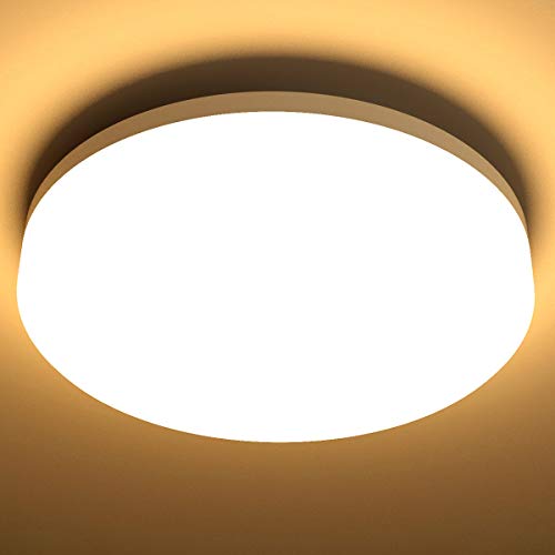 Modern Waterproof 15W Ceiling Light, 3000K Warm White