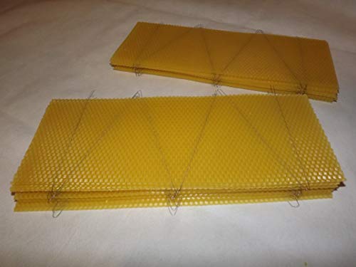 Beekeeping Wired Super Foundation - 20 Beeswax Sheets
