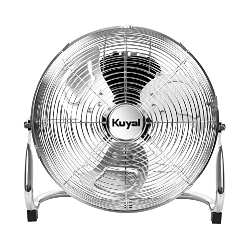 Kuyal Heavy-Duty Adjustable 3-Speed Floor Fan