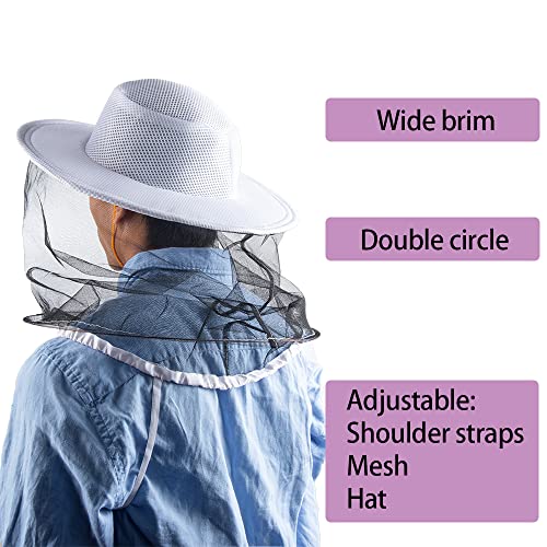 Beekeeping Smoker Kit with Veil Hat Included