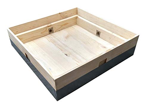 British National Beehive with Two Supers, Solid Pine