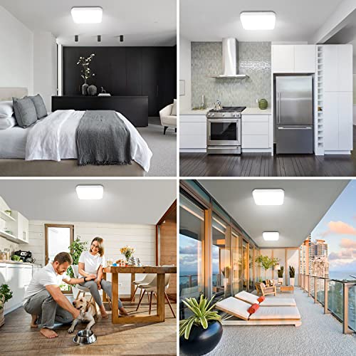 Bright 24W Square LED Ceiling Light, IP44