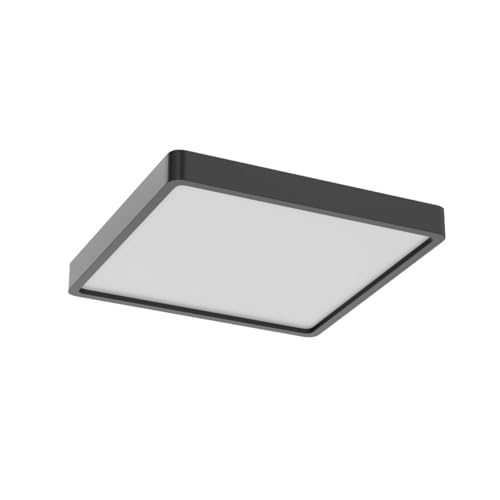 Defurhome 18W Square LED Ceiling Light, Black