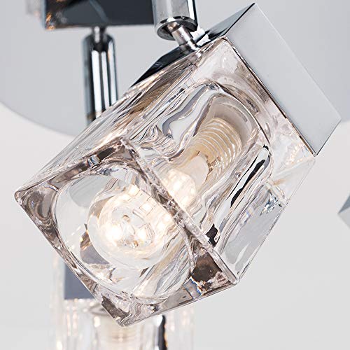 Sleek Chrome 3-Way IP44 Bathroom Ceiling Light