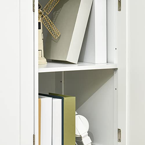 HOMCOM Modern White Buffet Storage Sideboard Cabinet