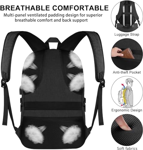VSNOON Anti-Theft Laptop Backpack with USB Port