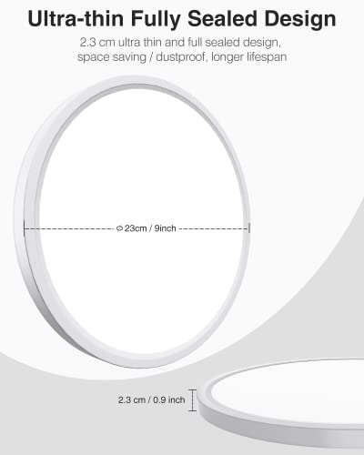 2 Pack Ultra-Thin LED Ceiling Lights, 24W