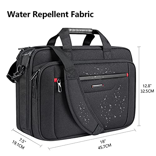 VANKEAN Water-Repellent Laptop Briefcase for 17.3