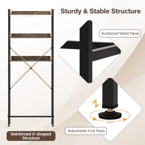 COSTWAY 3-Tier Over Toilet Storage Shelf Organizer