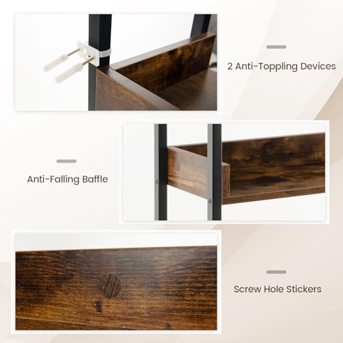COSTWAY 3-Tier Over Toilet Storage Shelf Organizer