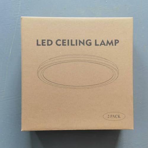 2 Pack Ultra-Thin LED Ceiling Lights, 24W