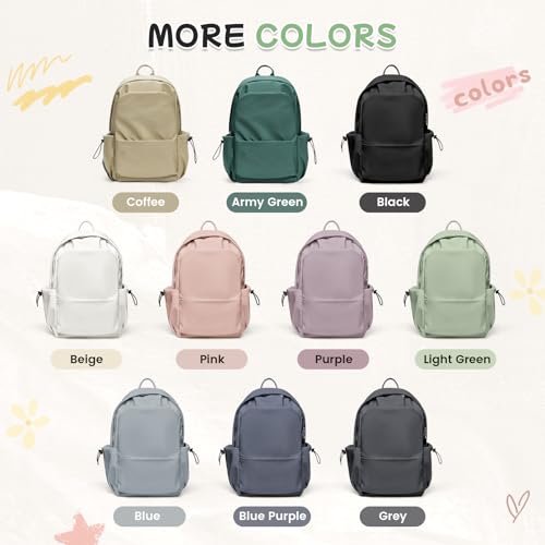 Light Green Lightweight School & Travel Backpack