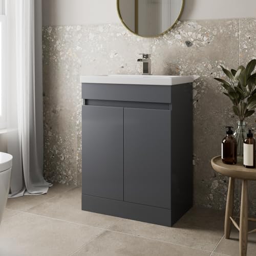 Artis® 600mm Grey Gloss Vanity Unit with Sink