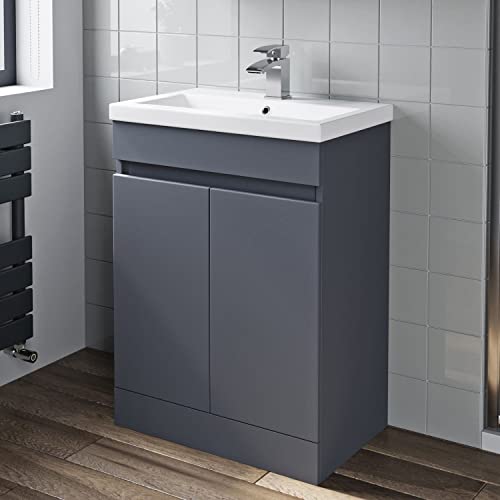 Artis® 600mm Grey Gloss Vanity Unit with Sink
