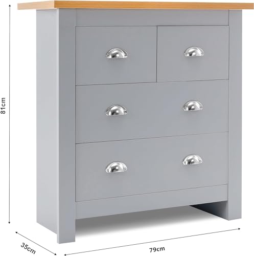 Blisswood 4-Piece Grey Bedroom Furniture Set