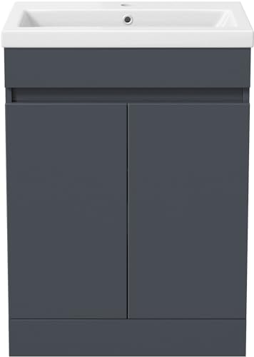 Artis® 600mm Grey Gloss Vanity Unit with Sink