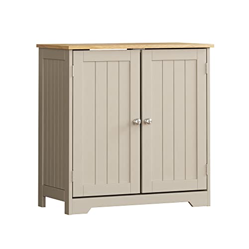 Grey & Oak Under Sink Bathroom Storage Cabinet