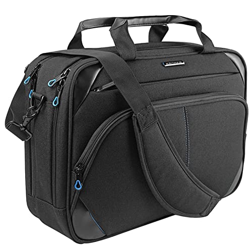 KROSER 15.6" Water-Repellent Laptop Bag - Black/Blue