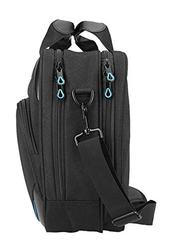 KROSER 15.6" Water-Repellent Laptop Bag - Black/Blue