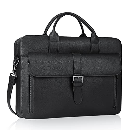 Estarer Leather Laptop Briefcase for Men – 15.6 Inch