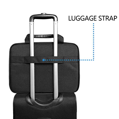 KROSER 15.6" Water-Repellent Laptop Bag - Black/Blue